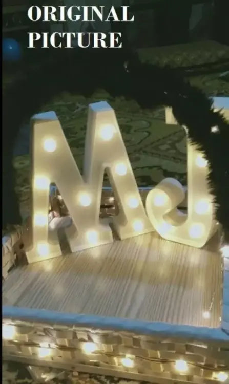 1pcs Led Alphabet Battery Operated All Led Letter A To Z For Night Lights Wedding Birthday Party For Room And Decoration Using Without Electricity